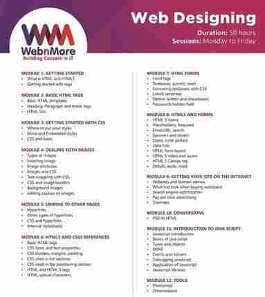 Web Designing Classes Service