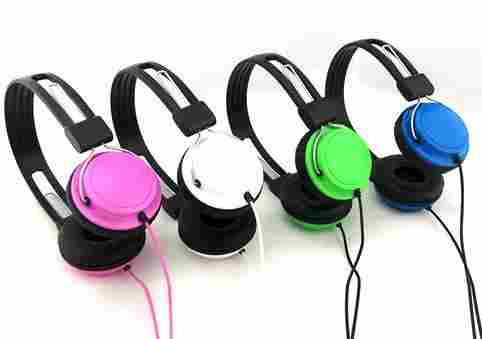 Noise Cancelling Kids Wired Headphones with 32 Ohm Multi Colors