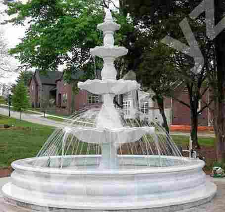 New Design White Marble Outdoor Water Fountain