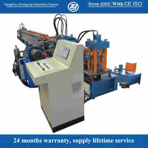 41-41 C Channel Guide Rail Roll Forming Machine With Cooling And Lubricating System