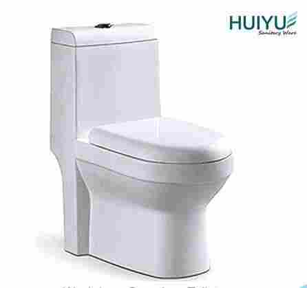 Ceramic One-Piece Washdown S-Trap Toilet