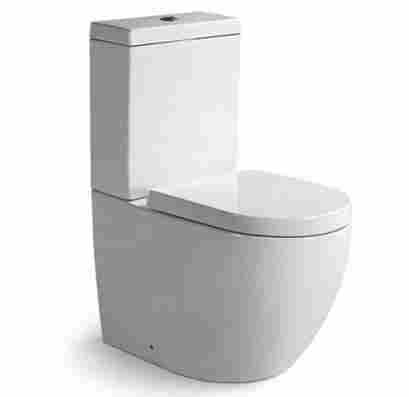 2 PCS White Ceramic Toilet