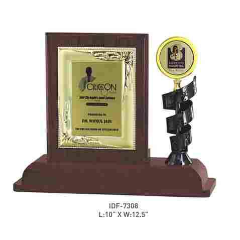 Wooden And Metal Trophy