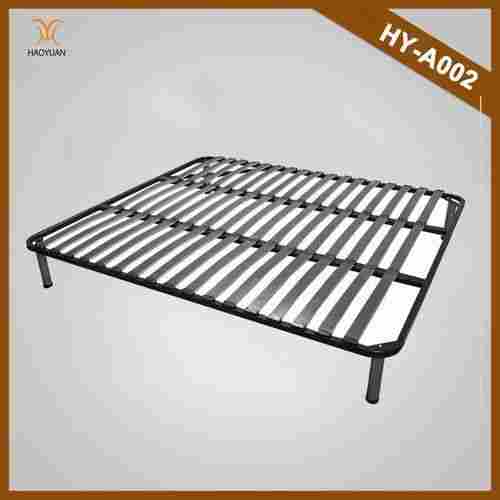 Folding Wooden and Metal Slatted Bed Frame (HY-A002)