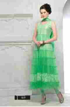 Green Designer Anarkali Suit