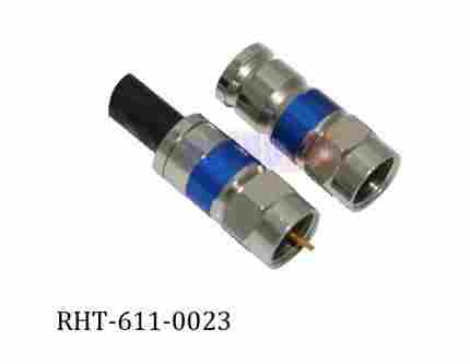 High Performance Male F Crimp Connectors for RG Coaxial Cable