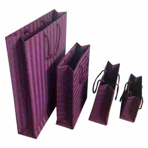 Euro Flute Purple Paper Bag
