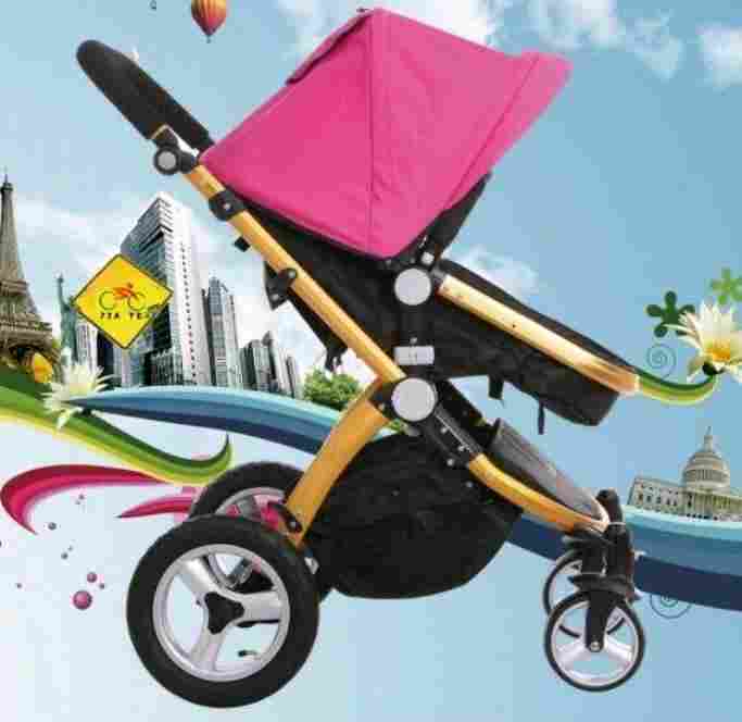 4 Wheels Baby Stroller With Under Bag