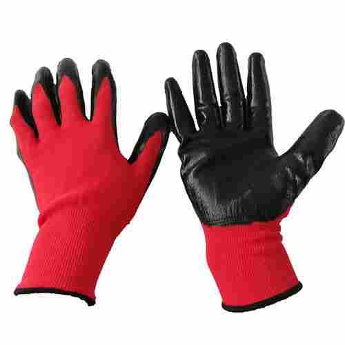 13 Gauge Nylon Interlock Nitrile Palm Coated Safety Work Hand Gloves