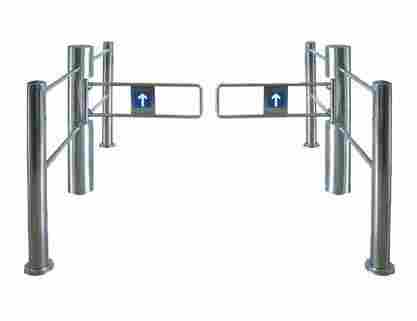 Column Type With Guardrail Supermarket Sensor Swing Turnstile