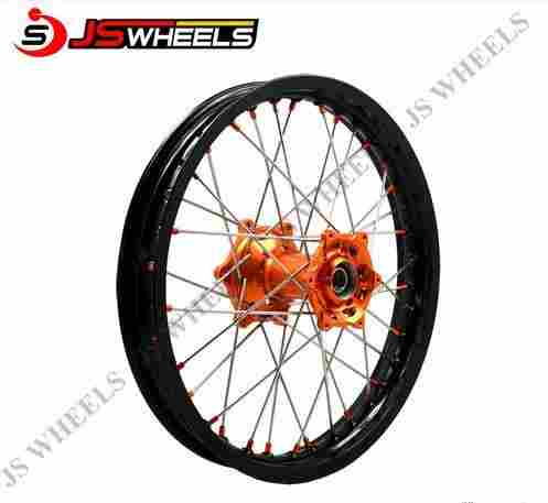 Super Motobike Spoked Alloy Wheels With Aluminum Colored Billet Hubs