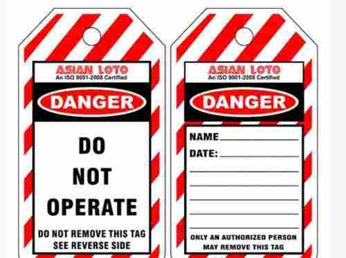 Re Writable Reusable Lockout Safety Tag