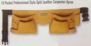 10 Pocket Professional Style Split Leather Carpenter Apron