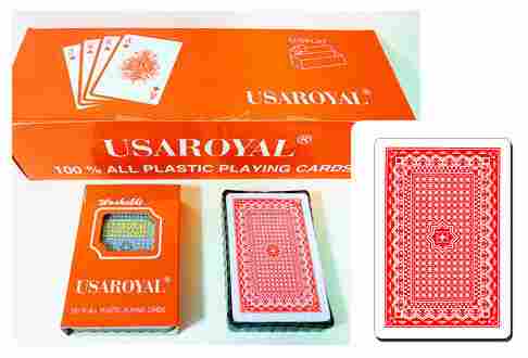 USAROYAL 100% Plastic Playing Card