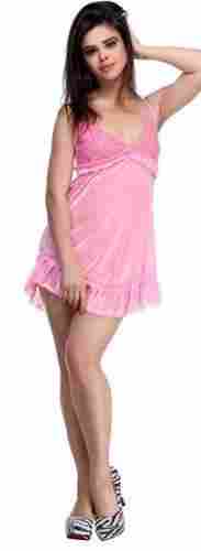 Sweet Feminine Pink Satin Nightwear