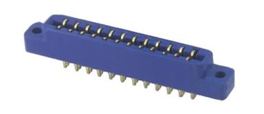 Blue High Efficiency Electrical Card Edge Connector For Industrial