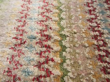 Designer Hand Loom Carpet Backing Material: Woven Back