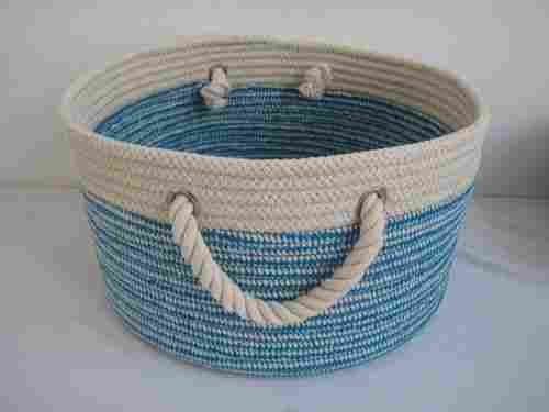 Home Organizer Sewing Cotton Rope Storage Basket