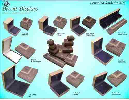 Lesser Cut Leatherite Jewellery Packaging Boxes