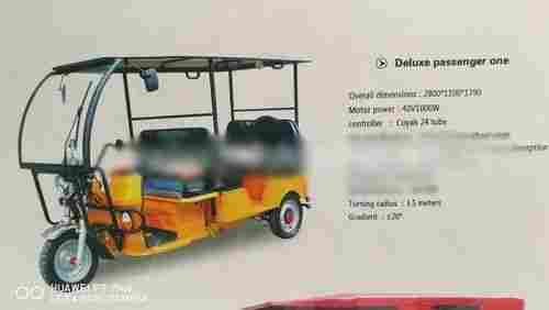 Electric Rickshaw And Electric Tricycle For 4 Passengers