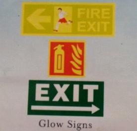 Plastic Fire Exit Glow Sign