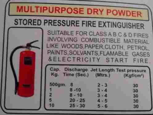 Multipurpose Dry Powder Fire Extinguishers