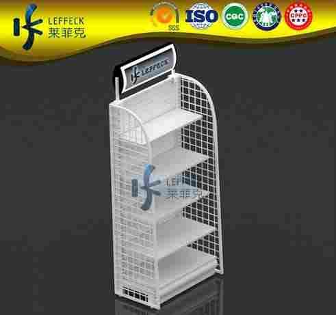 Convenience Store Slatwall Shelving Display For Groceries