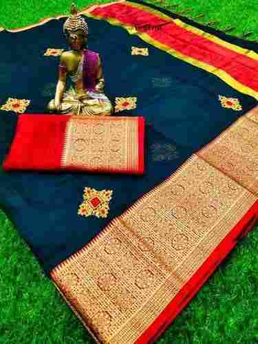 Prerna Weaving Border Chain Work Sari
