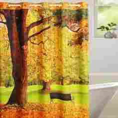 Falling Maple Shower Curtains