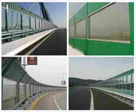Metal (Galvanized/Aluminum) And Transparent Sheet (Acrylic/Polycarbonate/Pc) Absorbing Panel Wall For Noise Barrier