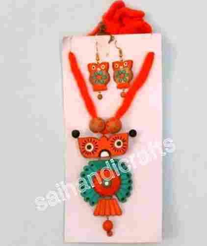 Clay Ornamental Necklace Set