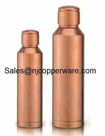 Pure Copper Metal Water Bottle