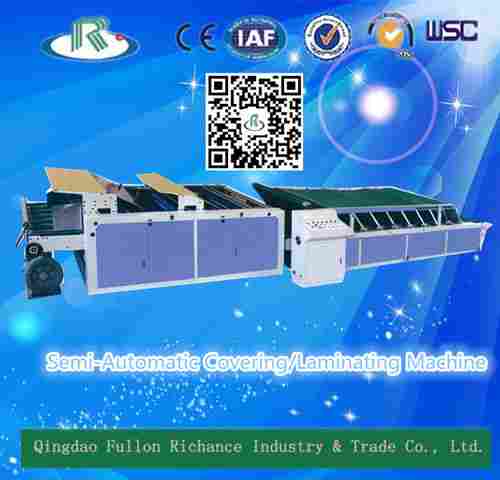 Semi-Automatic Veneer And Laminating And Covering Machine
