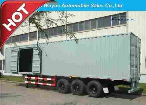 13 Meter 2 Axle Steel Van Semi Trailer for Bulk Cargo
