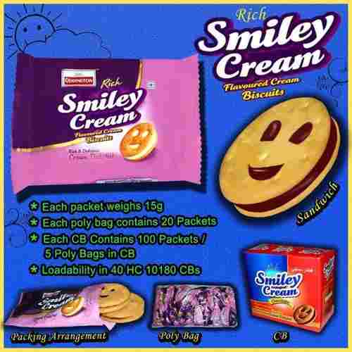 Smiley Cream Biscuits