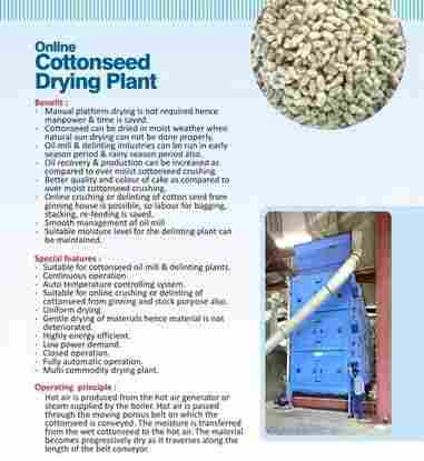 Cotton Seed Drying Plant