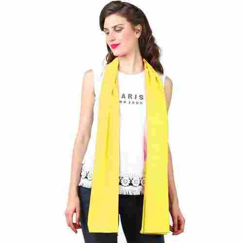 Yellow Color Cotton Ladies Fashion Scarf Indian Stoles (Size : 50 x 180 cm)