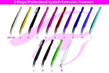 S-Shape Professional Eyelash Extension Tweezers Straight