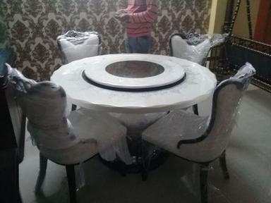 Black And White Marble Dining Set