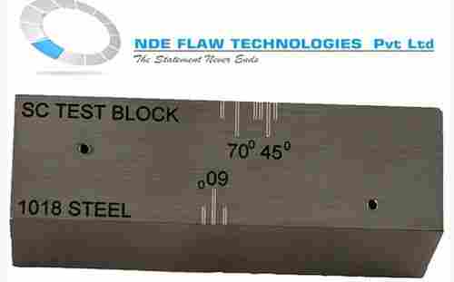 SC Block 1018 Carbon Steel NDT UT Calibration Block