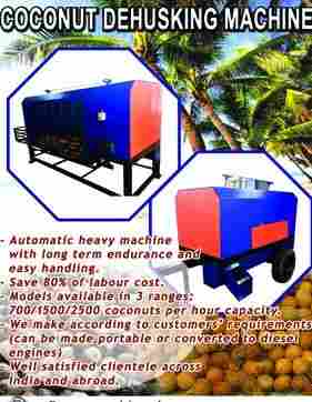 Coconut Dehusking Machine