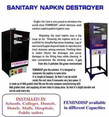 Sanitary Napkin Incinerator