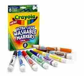  8 Ct Washable Board Line Markers- Classic 