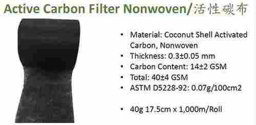 Active Carbon Filter Nonwoven