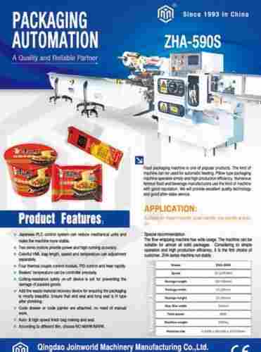 Electric Automatic Stainless Steel Pasta Packaging Machines with PLC Control System