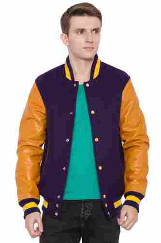 Stylish Wool Leather Varsity Jacket
