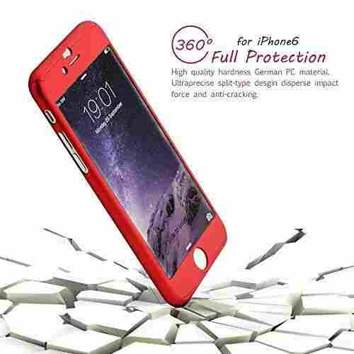 Back and Front Case Cover with Tempered Glass