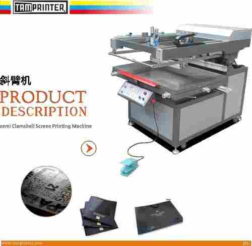 TMP-70100 Oblique Arm Clamshell Screen Printing Machine