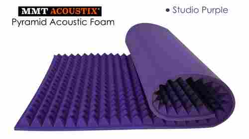 Purple Colour Pyramid Acoustic Foam Panel