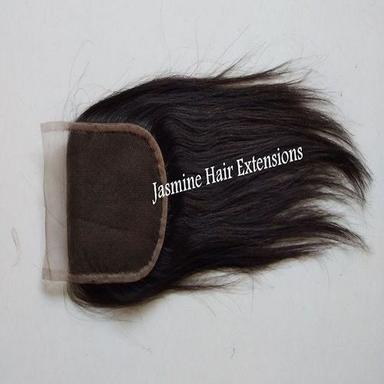 Indian Natural Black Top Quality Human Hair Closure 4X4 Transparent Lace